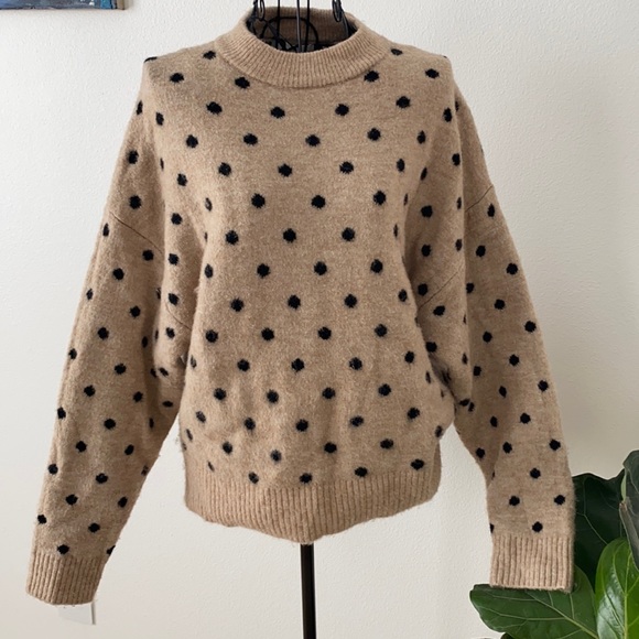 H M Sweaters Hm Polka Dot Sweater Poshmark